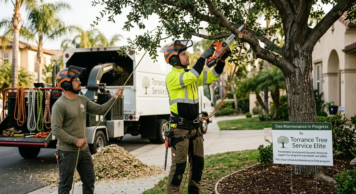 Finished Tree Service system setup by Torrance Tree Service Elite